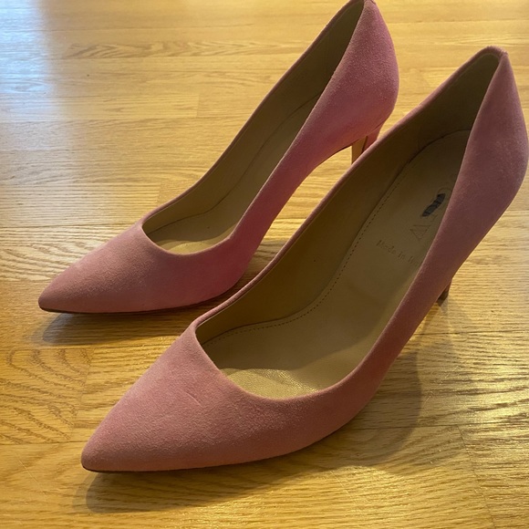 J. Crew Light Pink Pointy Toe Heel Pump Size 6.5 - Picture 4 of 8